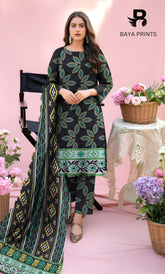 3PC Unstitched Khadar Suit  BA-K-V11-24